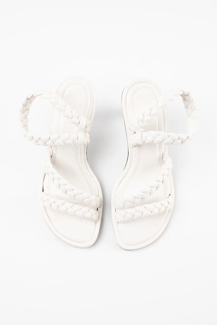 Souliers Martinez sandale de piele ISA ISA.WHITE bej SS26