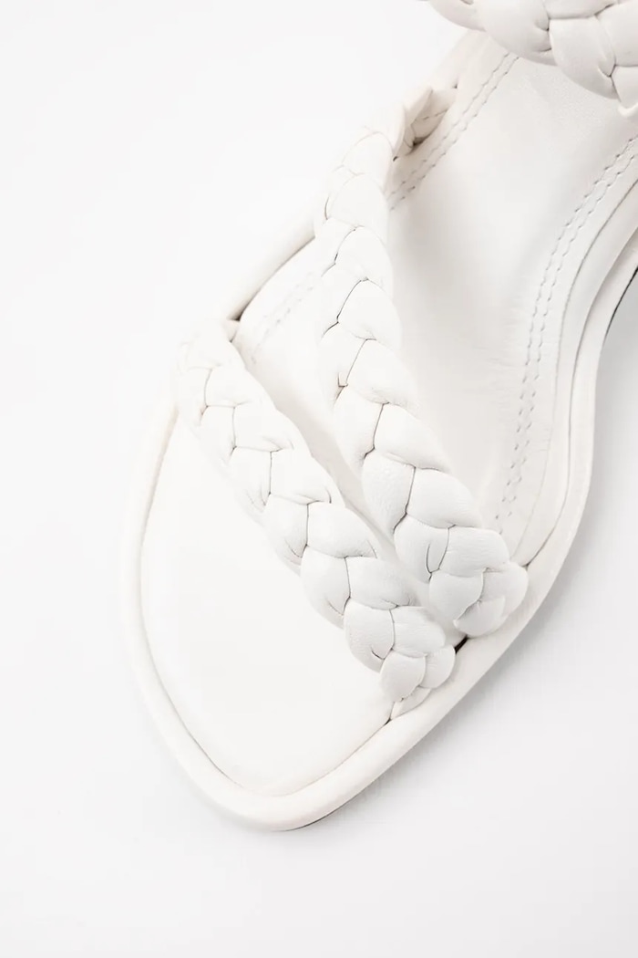 Încălțăminte Souliers Martinez sandale de piele ISA ISA.WHITE bej