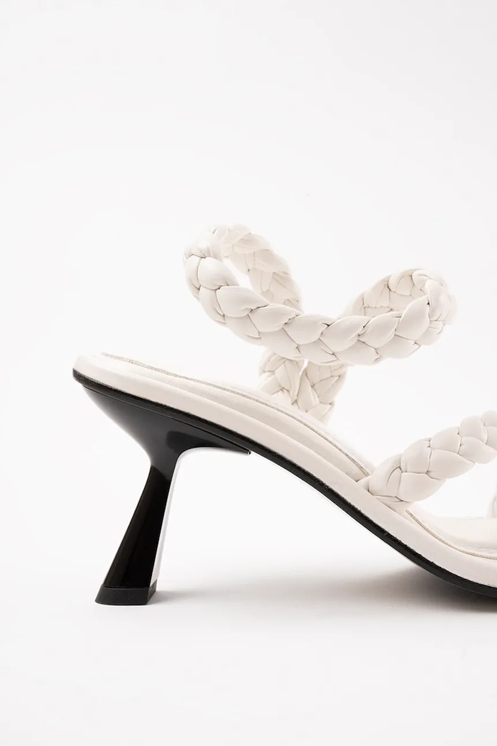 Souliers Martinez sandale de piele ISA bej ISA.WHITE