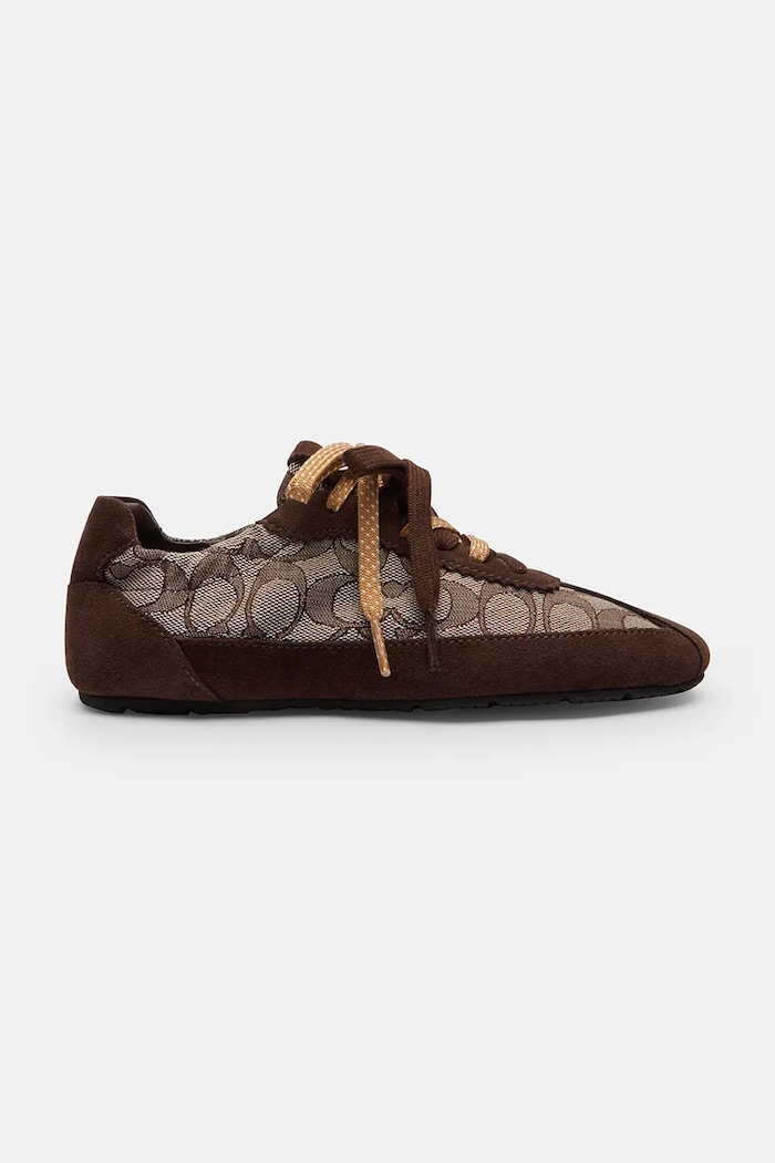 Coach Coach Soft Sneaker With Signature Jacquard tenisky dámské hnědá CEE52.VJN