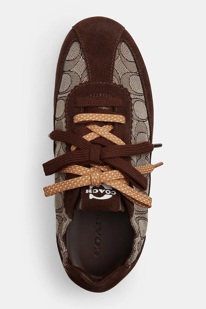 Coach Coach Soft Sneaker With Signature Jacquard tenisky dámské hnědá CEE52.VJN