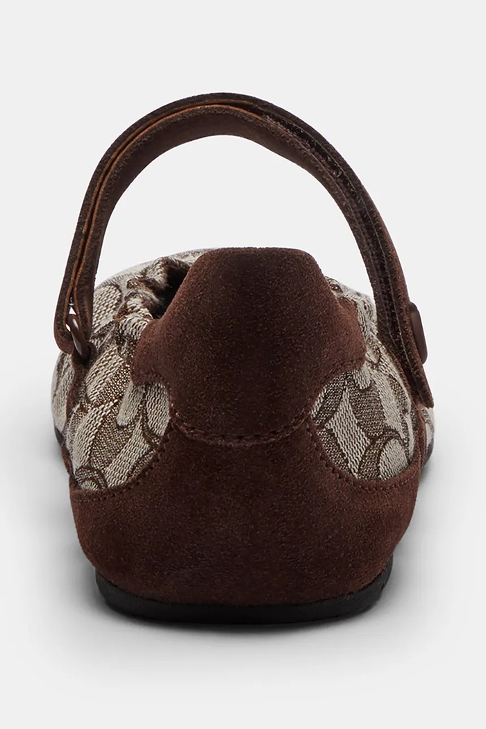 Obuv Coach baleríny Coach Mary Jane Sneaker With Signature Jacquard CEE55.VJN hnedá