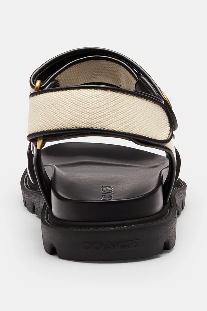 Παπούτσια Coach σανδάλια Γυναικεία Brynn Canvas Sandal CEF36.MQV λευκό