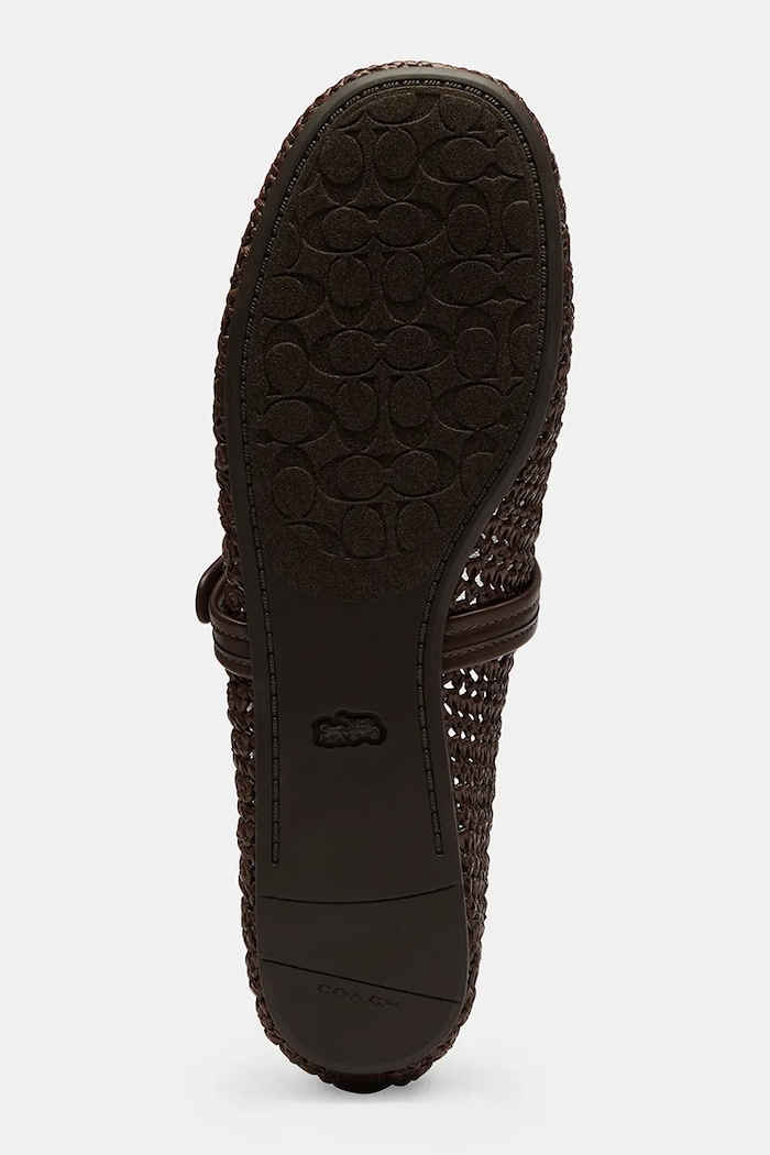 Coach baleríny Sculpted C Raffia Soft Mary Jane CEF18.MPL hnědá