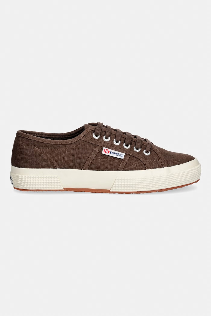 Superga 2750 LINEN tenisówki damskie S6138IW.A0K brązowy SS26