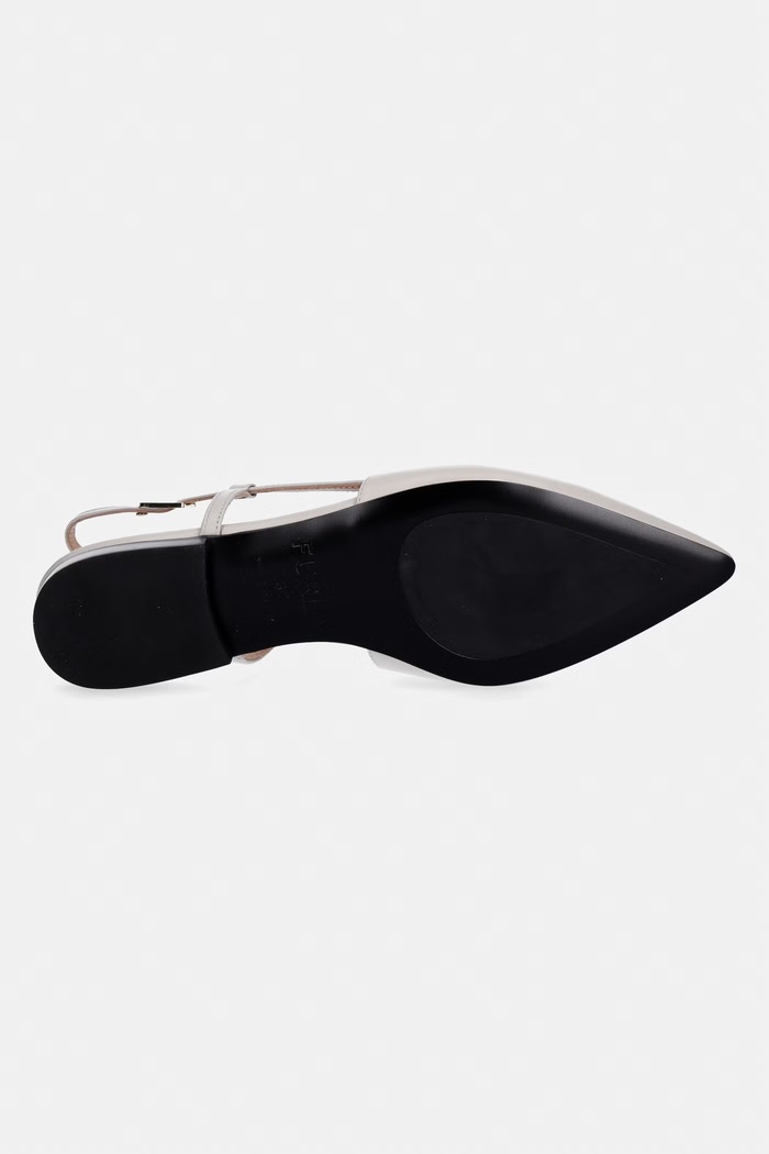 Furla baleríny kožené Punta YL49PUN.BX4513.CRY00 sivá