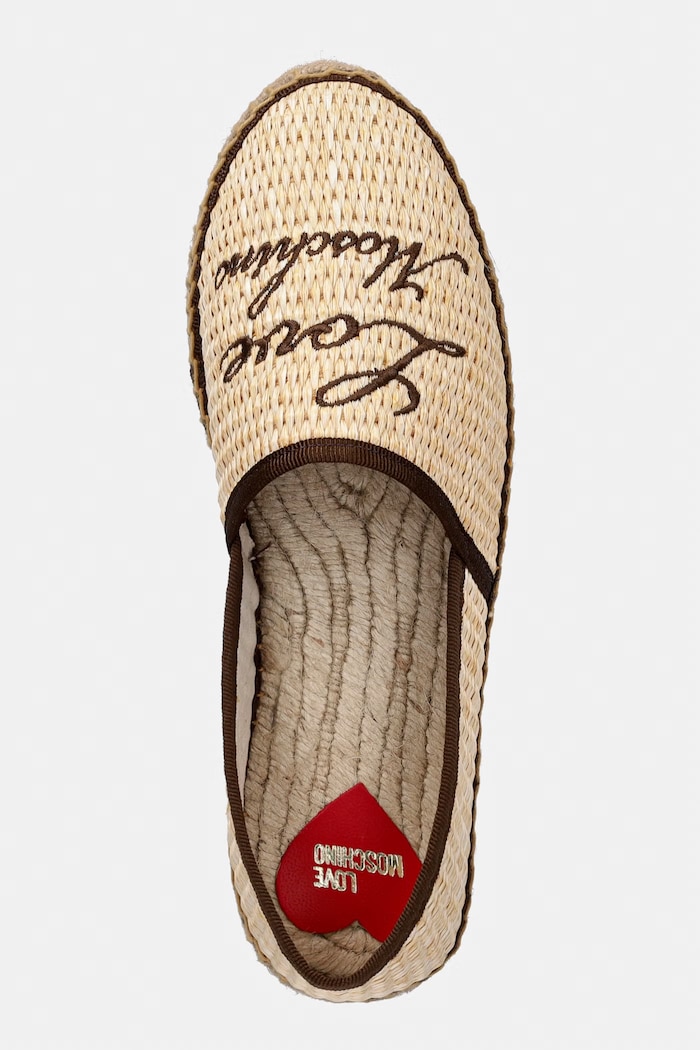 Love Moschino espadrile pentru femei bej JA10272G0OJR110E