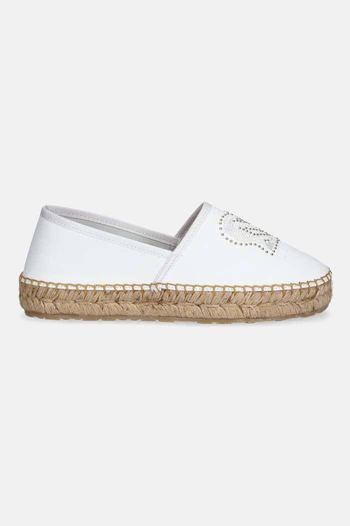 Love Moschino espadrilky dámske kožené JA10532G0OIA0100 biela SS26