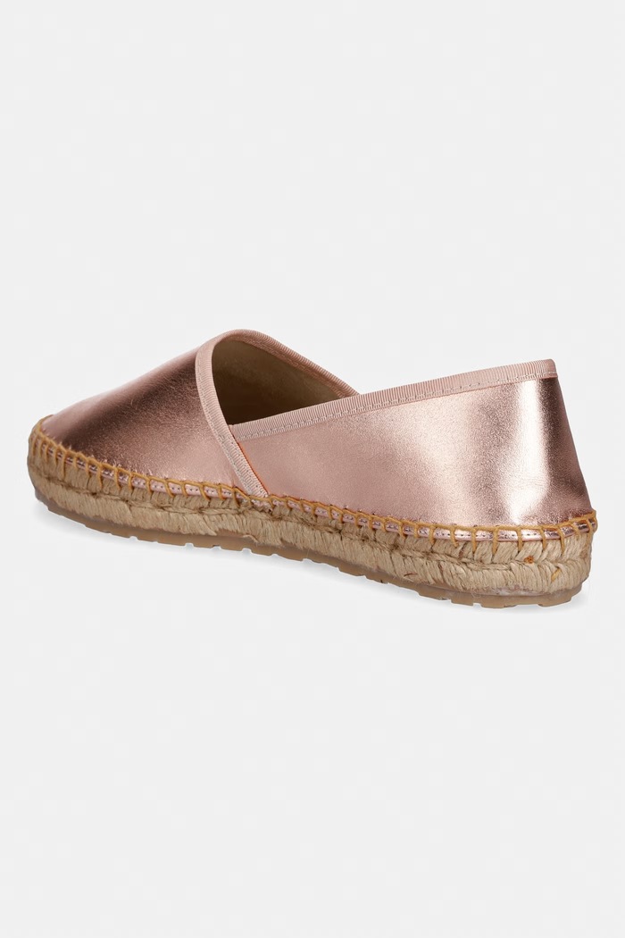 Obuv Love Moschino dámske kožené espadrilky JA10572G0OIC0600 ružová