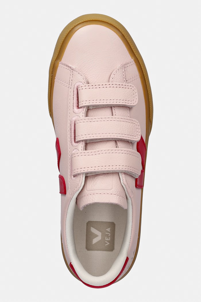 Veja Recife sneakers pentru femei din piele roz RC0521567