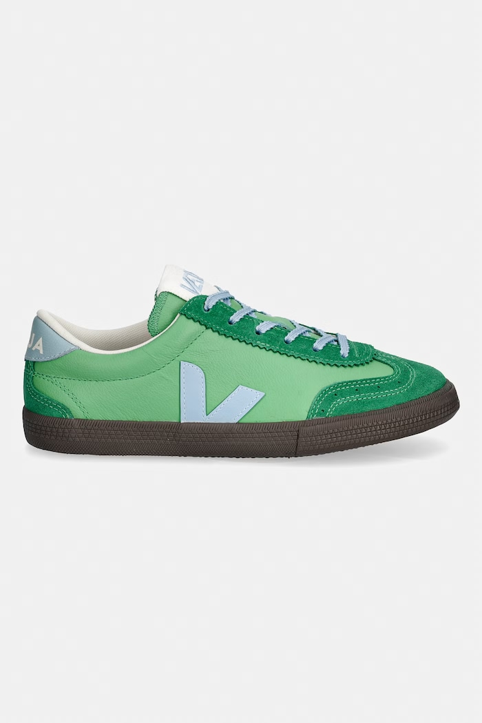 Veja Volley O.T. sneakers pentru femei din piele VO2021414 verde SS26