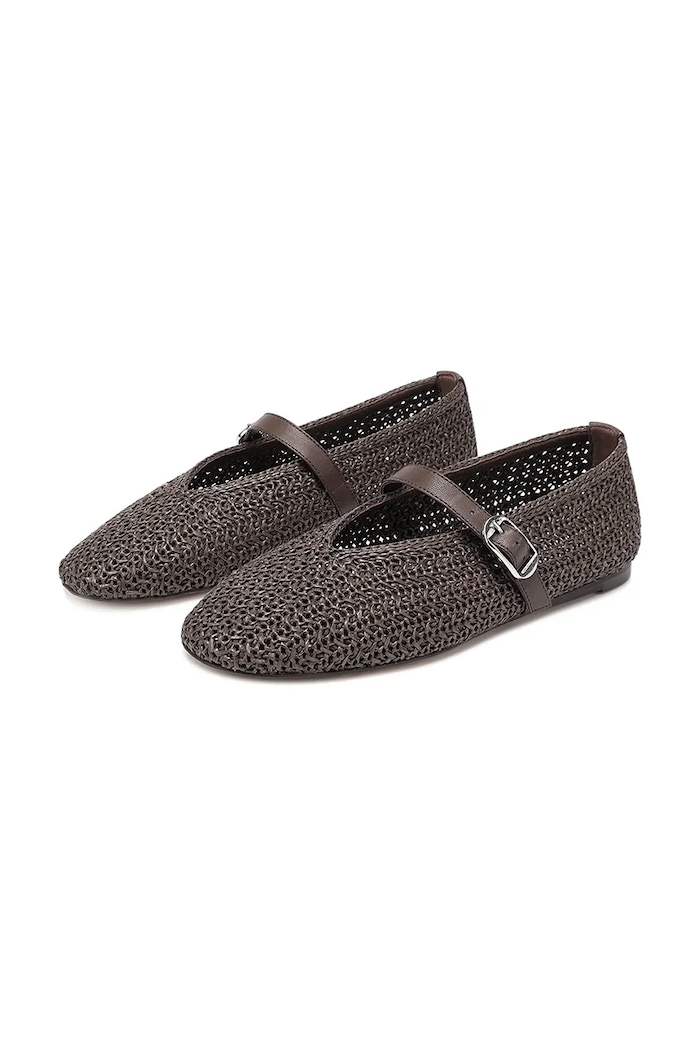Nokwol baleríny Lova Lova.Raffia.Brown hnedá SS26