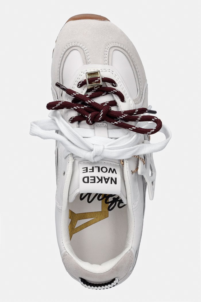 Naked Wolfe sneakers γυναικεία δερμάτινα λευκό Adored.White