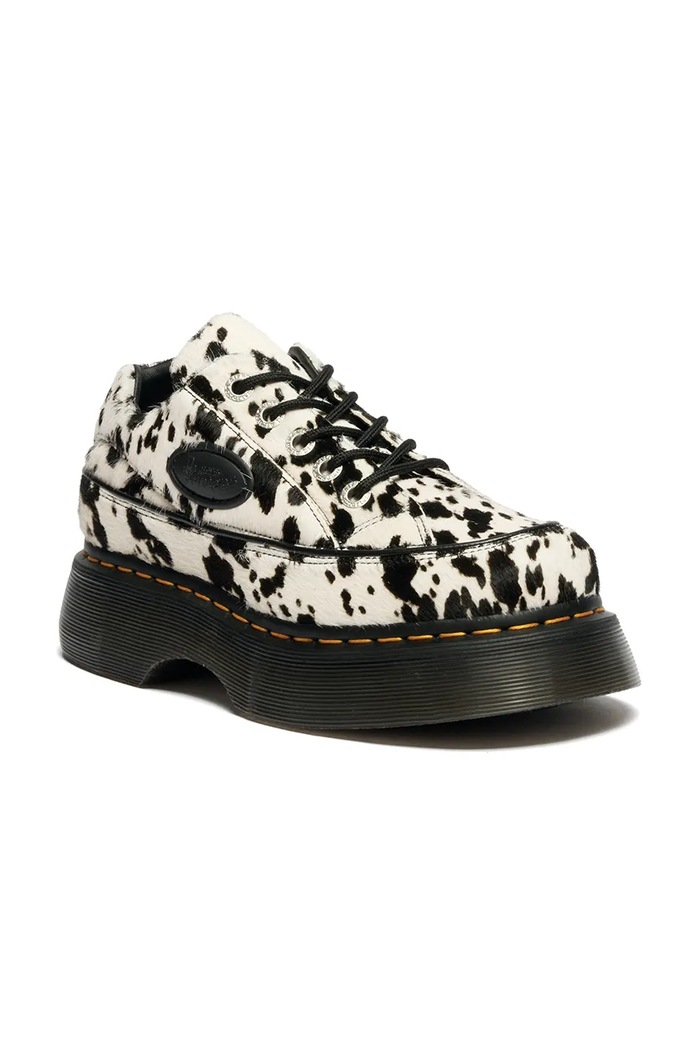 Dr. Martens polčevlji ženski usnjeni Buzz 5i 5 Eye Dalmatian DM42846100