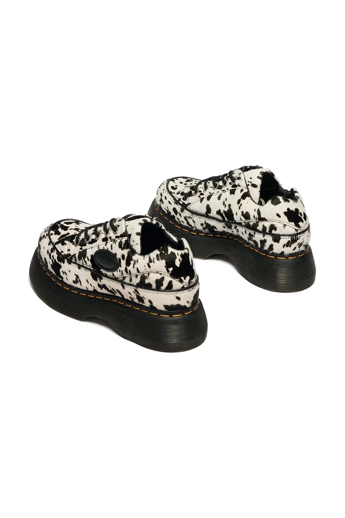 Obutev Dr. Martens polčevlji ženski usnjeni Buzz 5i 5 Eye Dalmatian DM42846100 bela