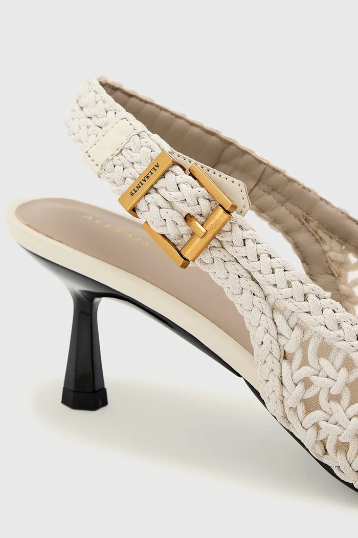 Στιλέτο Violet Slingback AllSaints W098FE λευκό