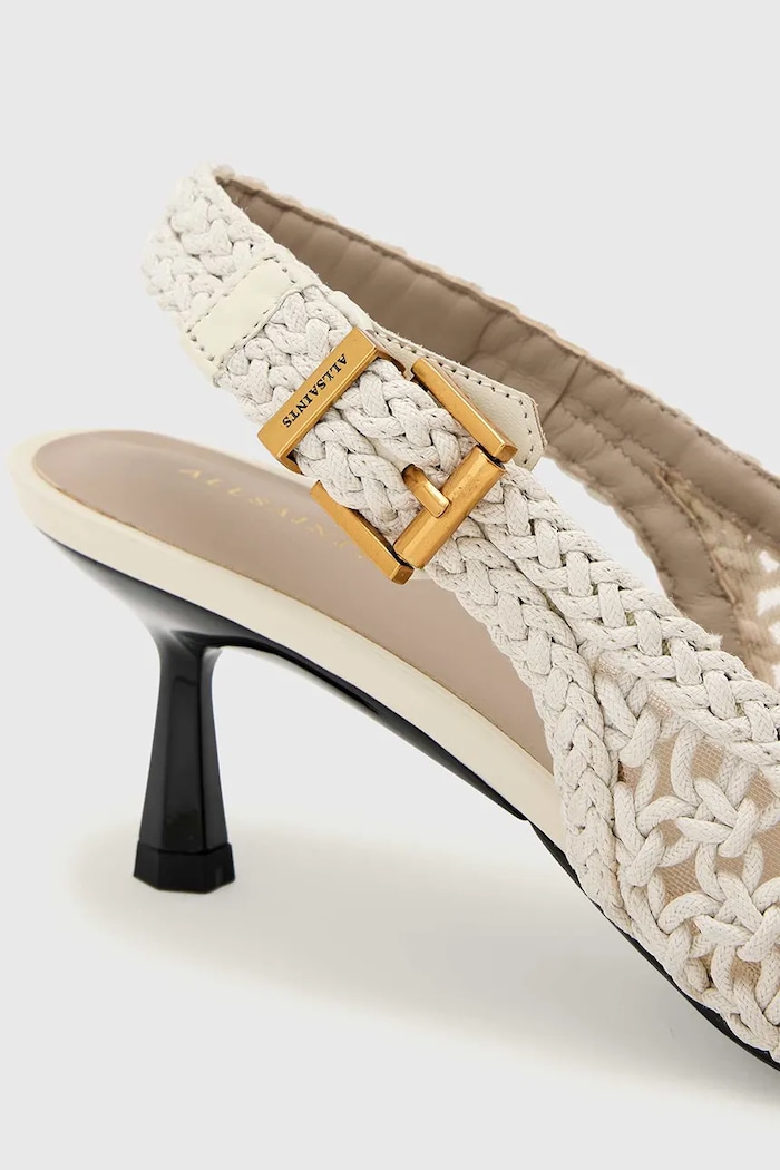 Στιλέτο Violet Slingback AllSaints W098FE λευκό