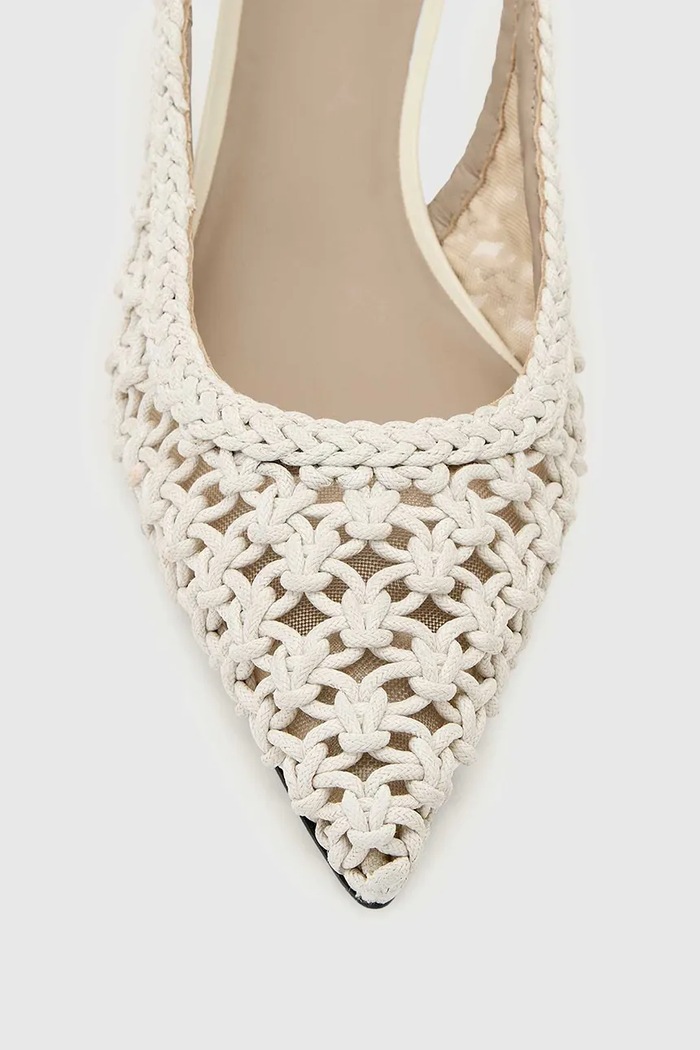 Στιλέτο Violet Slingback AllSaints λευκό W098FE
