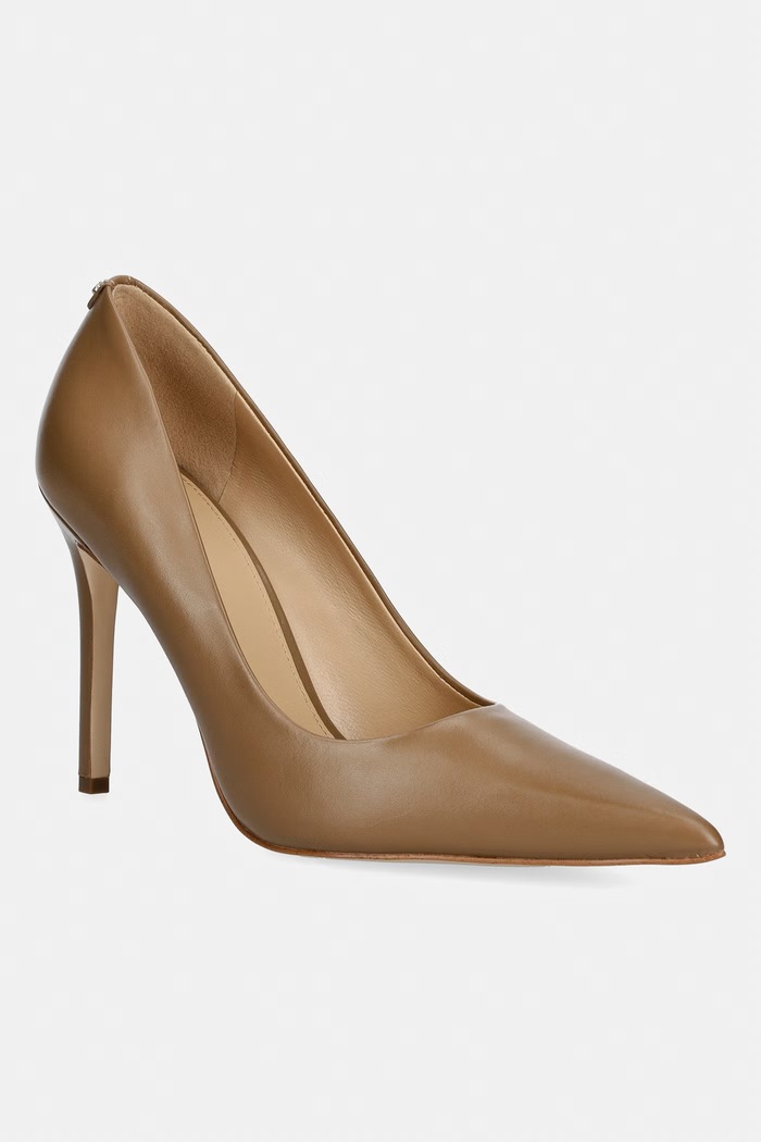 MICHAEL Michael Kors stilettos din piele Elyse High Pump bej 40F5EYHP1L.297