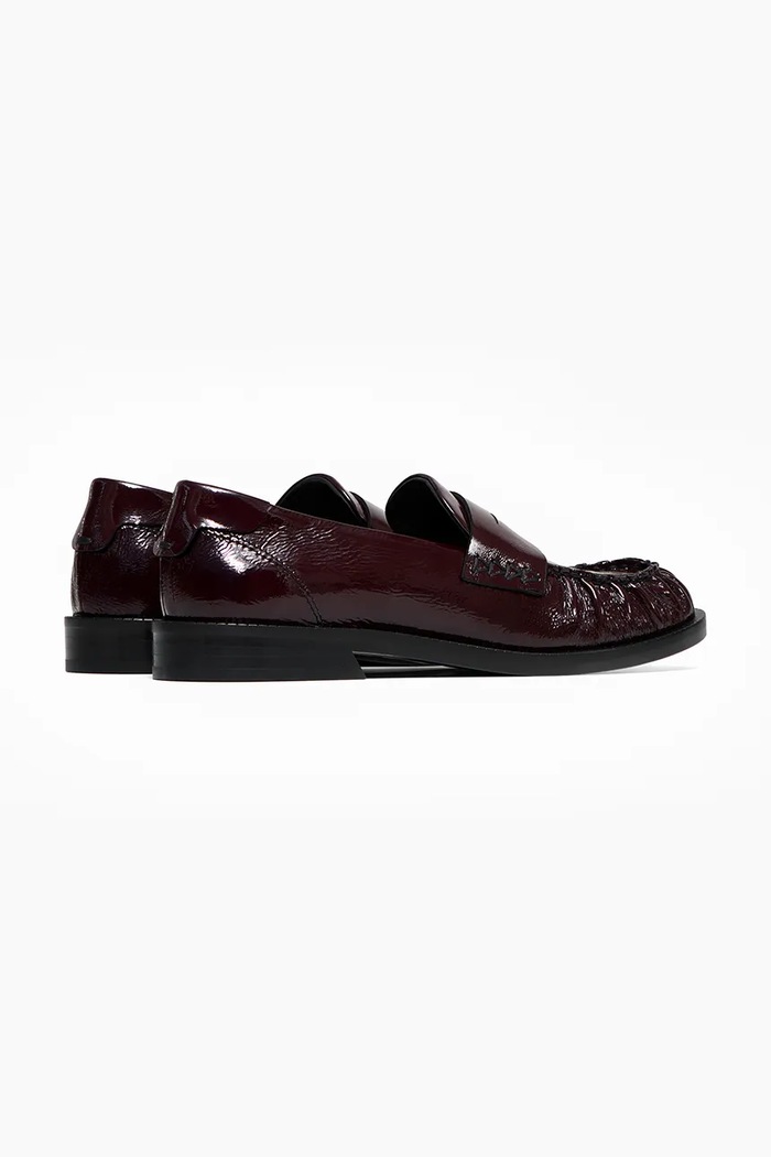 Încălțăminte Vanda Novak mocasini pentru femei, din piele Greta Glossy Ruby Greta.Glossy.Ruby burgundia