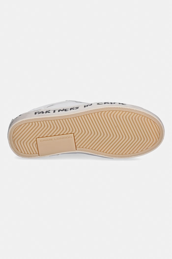 Crime London DISTRESSED sneakersy damskie skórzane 26001PP5 biały