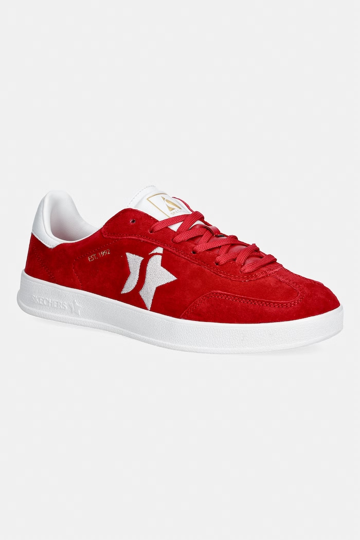 Skechers ACADEMY-COURT CHARM tenisky dámske nubukové červená 185420