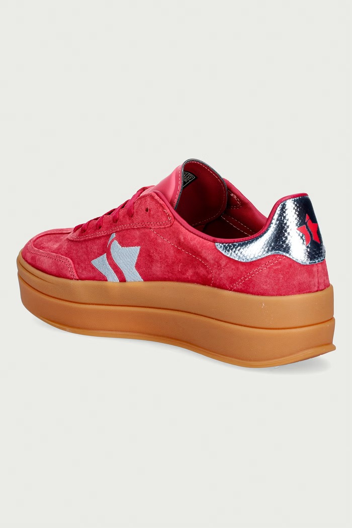 Παπούτσια Skechers ACADEMY HI-ELEVATED sneakers γυναικεία nubuck 185430 κόκκινο