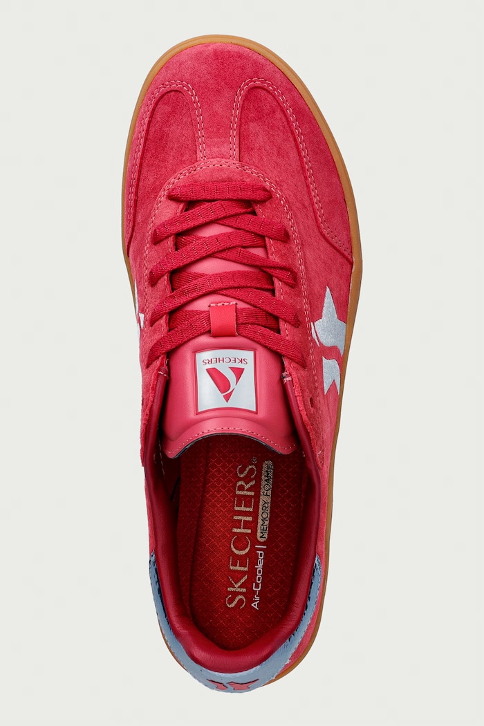 ACADEMY HI-ELEVATED sneakers γυναικεία nubuck Skechers 185430 κόκκινο