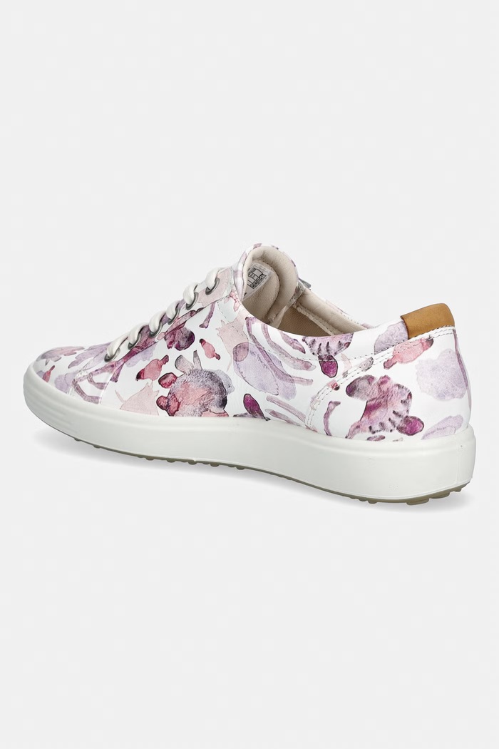 Обувки Ecco SOFT 7 W SHOE маратонки дамски от кожа 430003.61623 розов