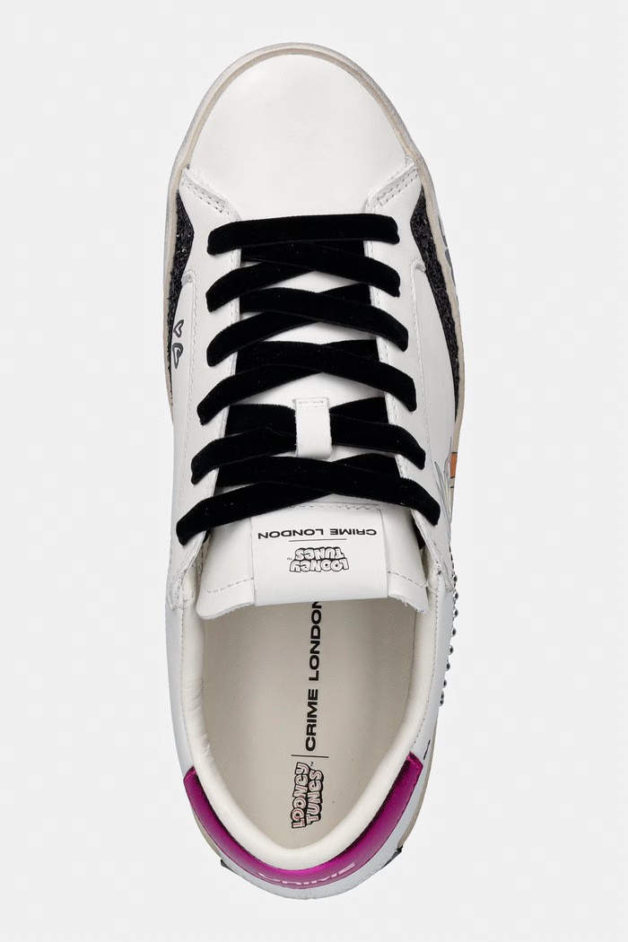 Crime London DISTRESSED маратонки дамски от кожа бял 88009AA8.10