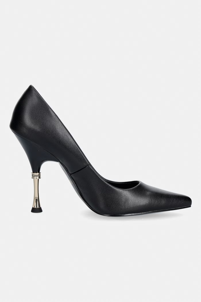 Just Cavalli stilettos din piele 80RA3S41ZPB93899 negru SS26