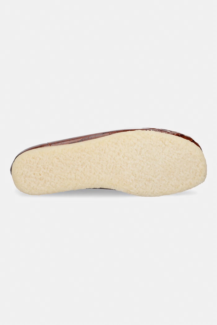 Clarks Originals Wallabee μοκασίνια γυναικεία δερμάτινα 26185573 καφέ