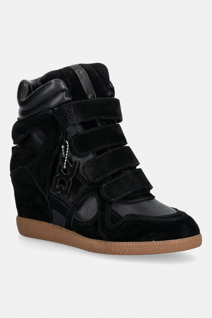 Nokwol EDEN маратонки дамски от велур черен Eden.Black.Leather