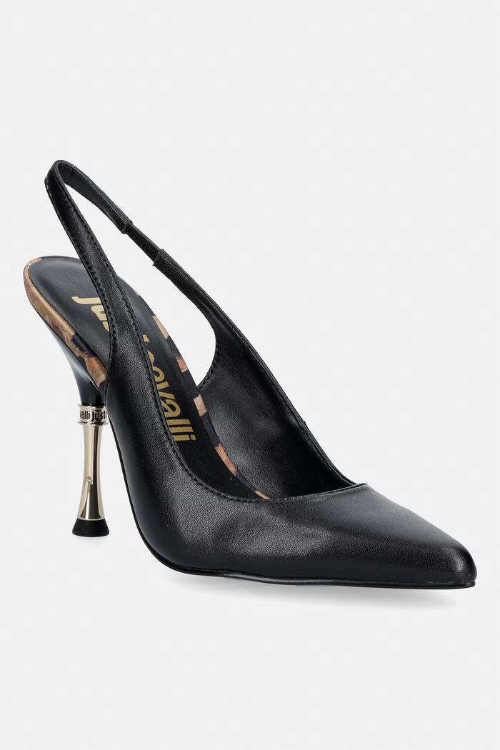 Just Cavalli stilettos din piele negru 80RA3S45ZPB93899