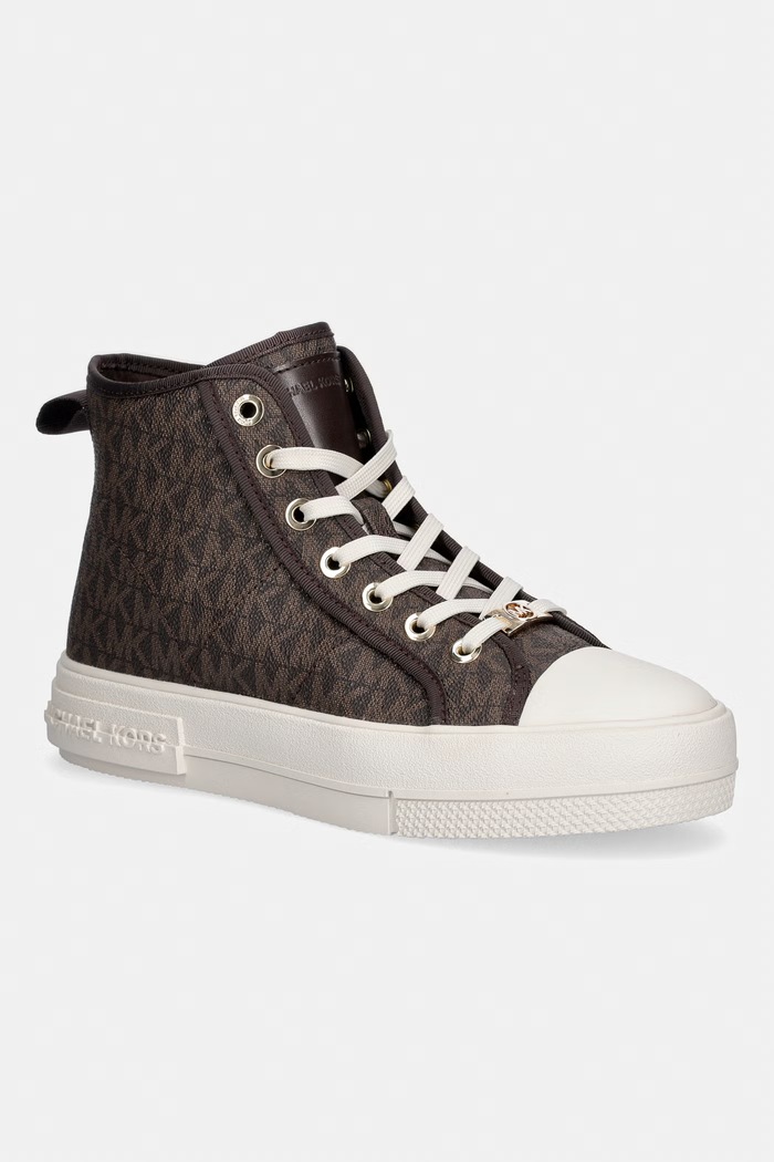 MICHAEL Michael Kors Evy High Top teniși înalți pentru femeie maro 43F5EYFE5B.200