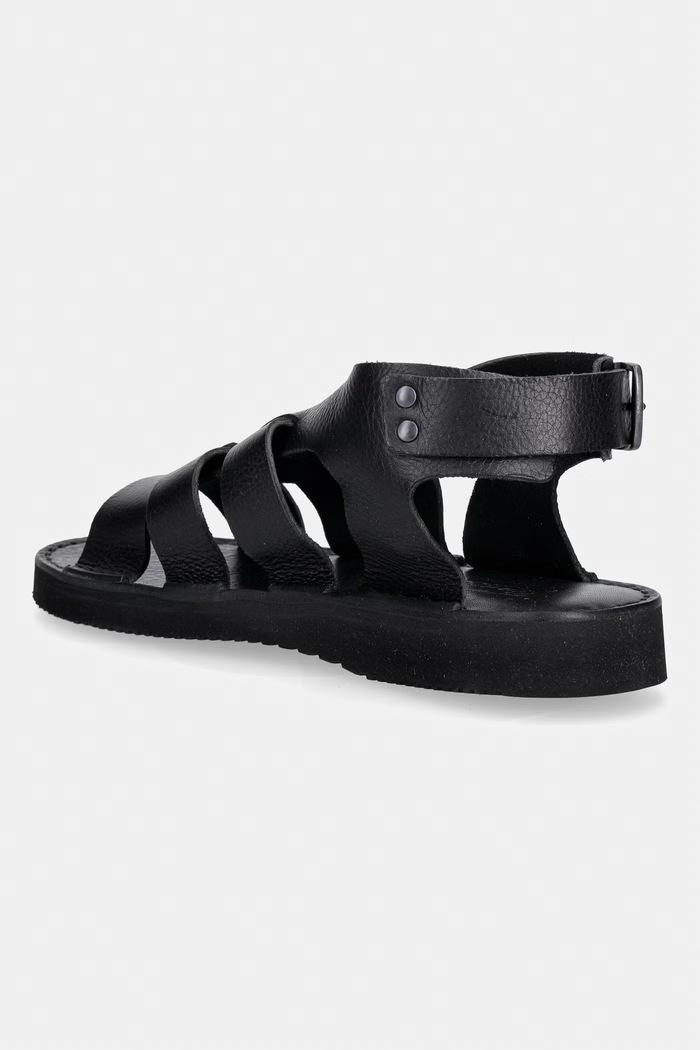Obuwie Fracap Sandały damskie skórzane D031.B czarny