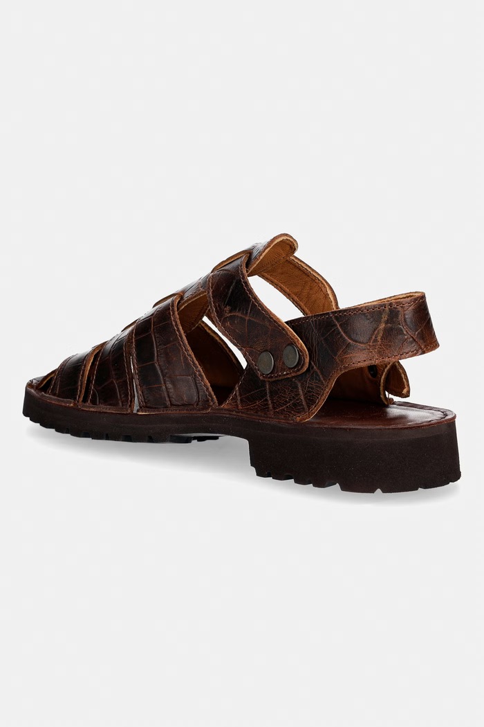Obuwie Fracap sandały damskie skórzane D034. brązowy