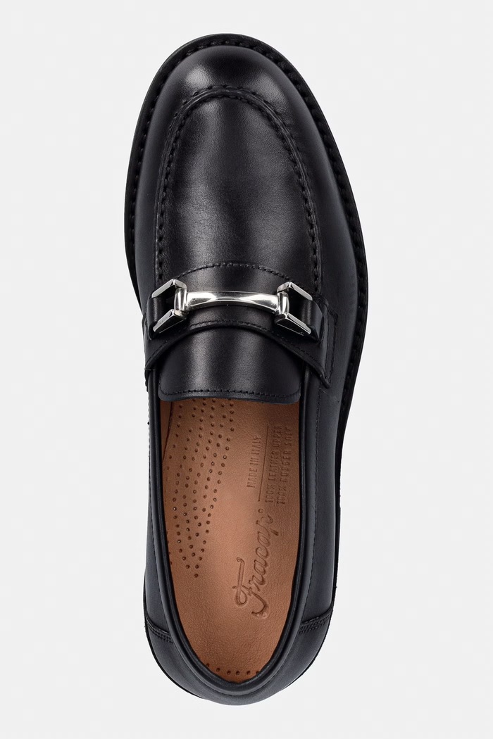 Fracap D031 715 Bordeaux Leather mokasíny dámske kožené čierna D031