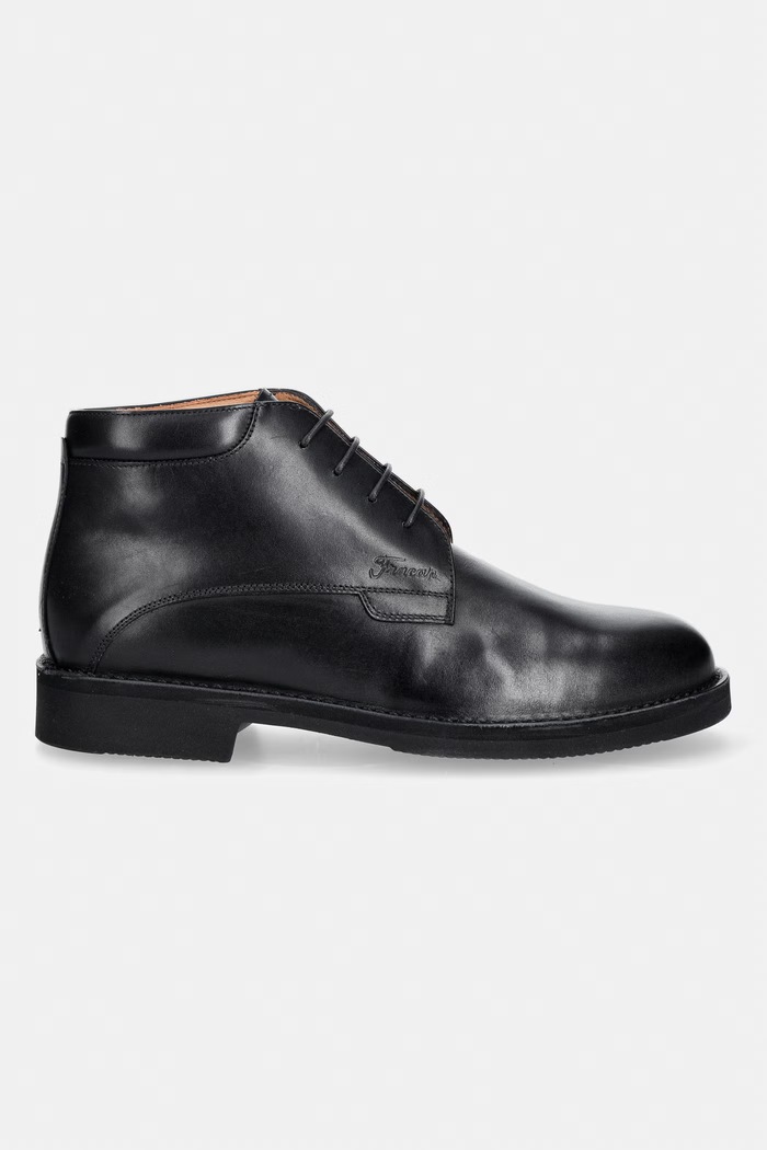 Fracap D030 750 T. Moro leather botki damskie skórzane D030.750.T czarny SS26