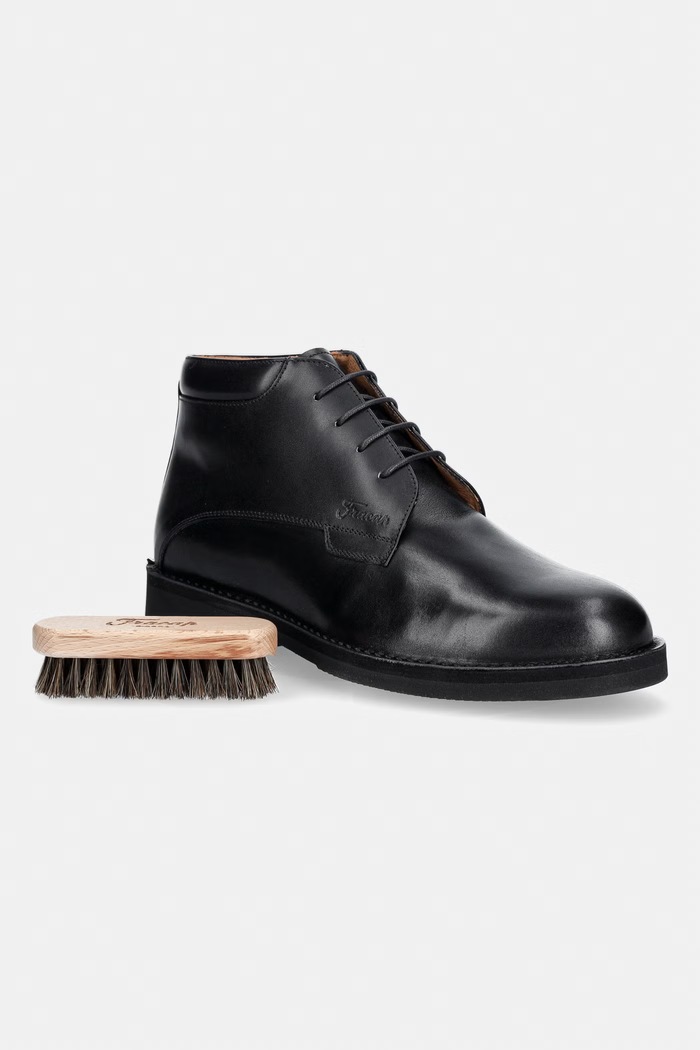 Fracap D030 750 T. Moro leather botki damskie skórzane D030.750.T