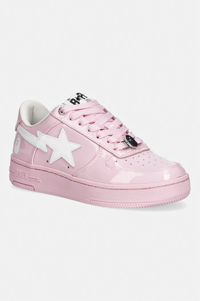 A Bathing Ape BAPE STA #2 L sneakersy damskie skórzane różowy 0ZXSHW302912Q