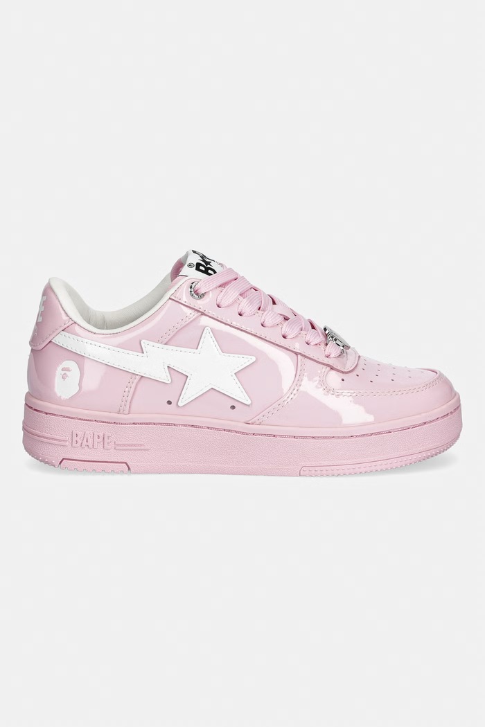 A Bathing Ape BAPE STA #2 L sneakersy damskie skórzane 0ZXSHW302912Q różowy SS26