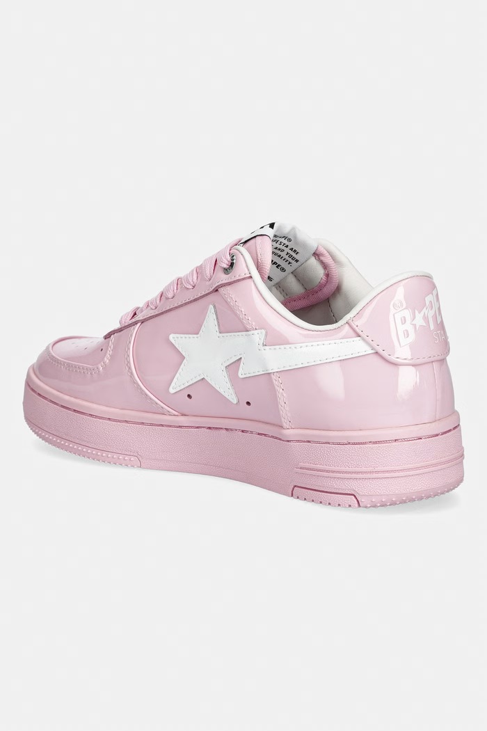 Obuwie A Bathing Ape BAPE STA #2 L sneakersy damskie skórzane 0ZXSHW302912Q różowy