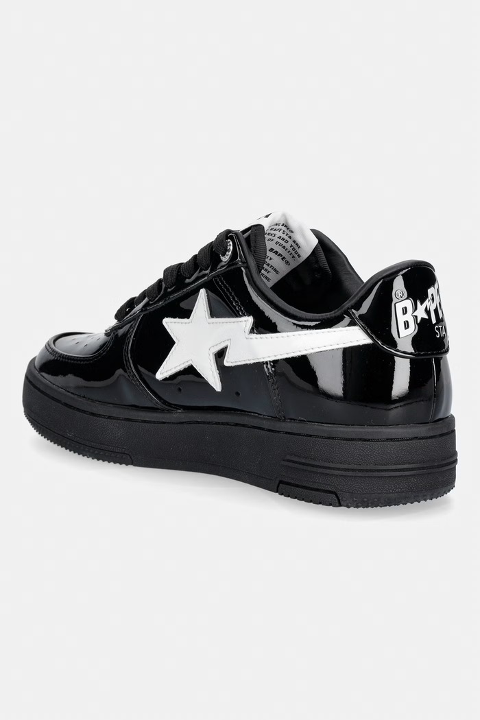 Obuwie A Bathing Ape BAPE STA #2 L sneakersy damskie skórzane 0ZXSHW302912Q czarny