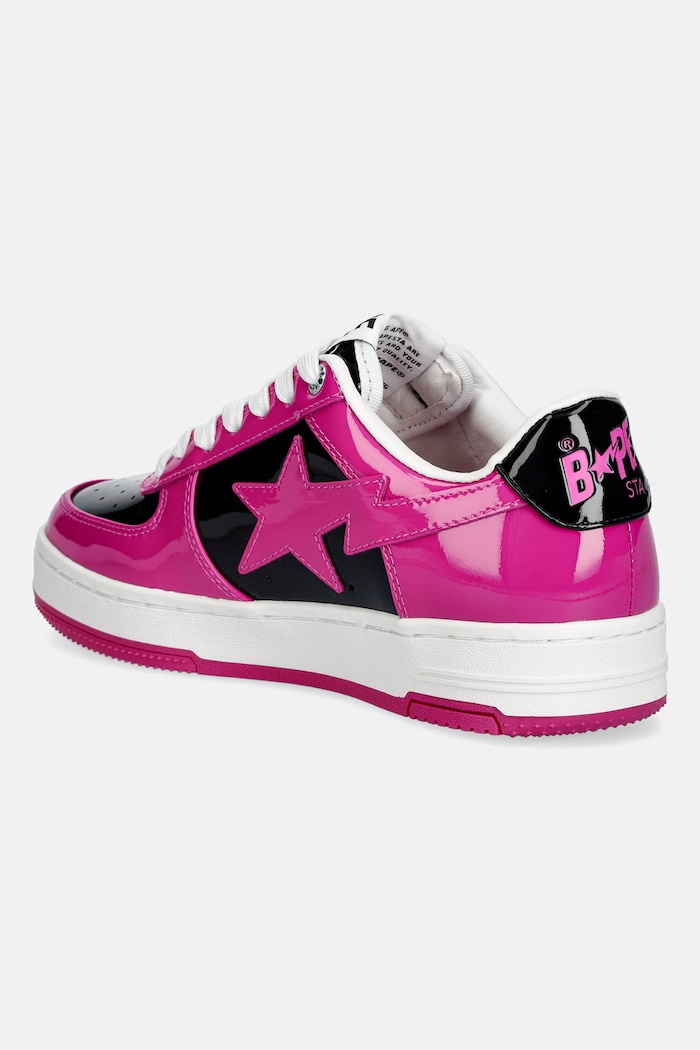 Obuwie A Bathing Ape STA #5-3 sneakersy damskie skórzane 0ZXSHW329912Q różowy