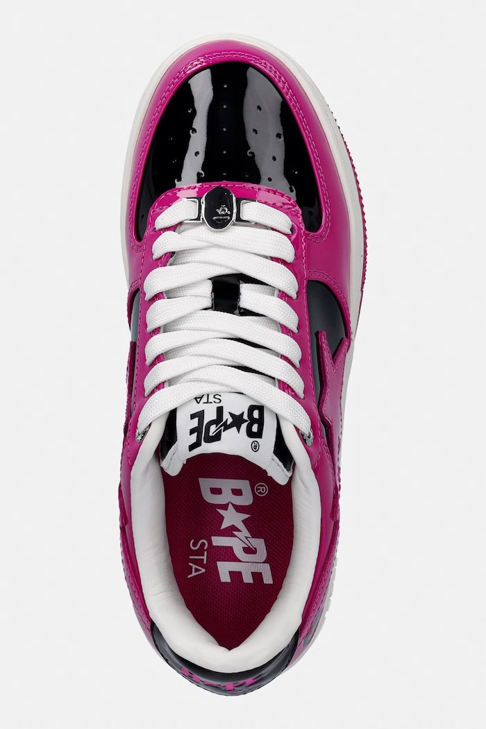 A Bathing Ape STA #5-3 sneakersy damskie skórzane różowy 0ZXSHW329912Q