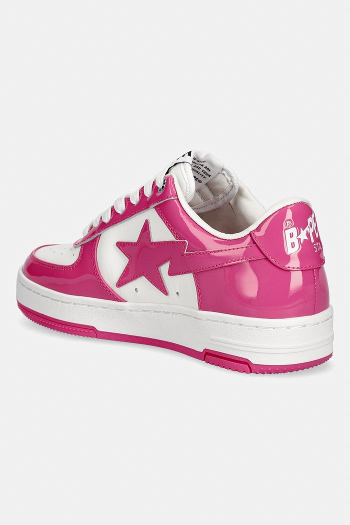 Obuwie A Bathing Ape STA #1 sneakersy damskie skórzane 0ZXSHW301912Q biały