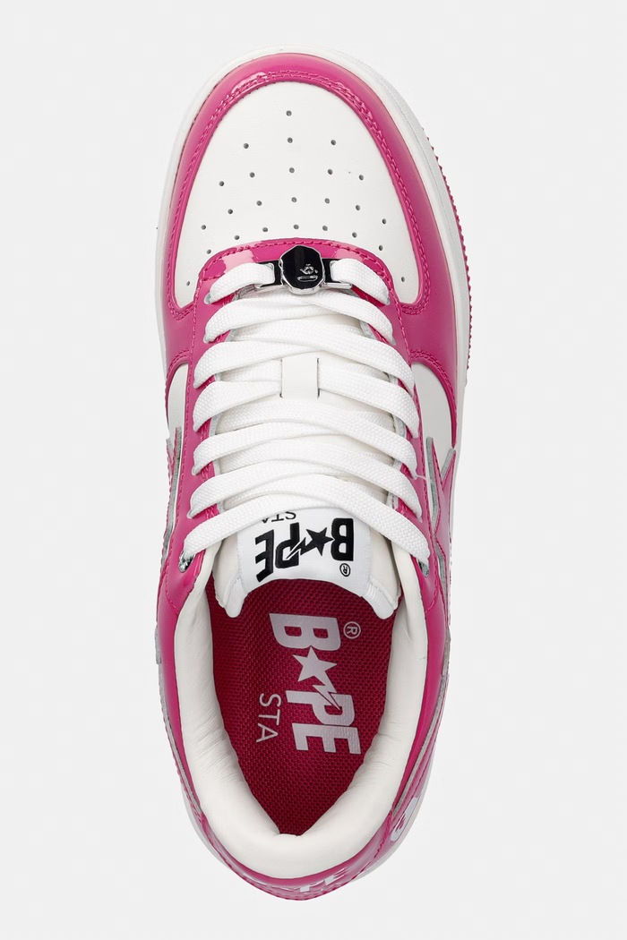 A Bathing Ape STA #1 sneakersy damskie skórzane biały 0ZXSHW301912Q
