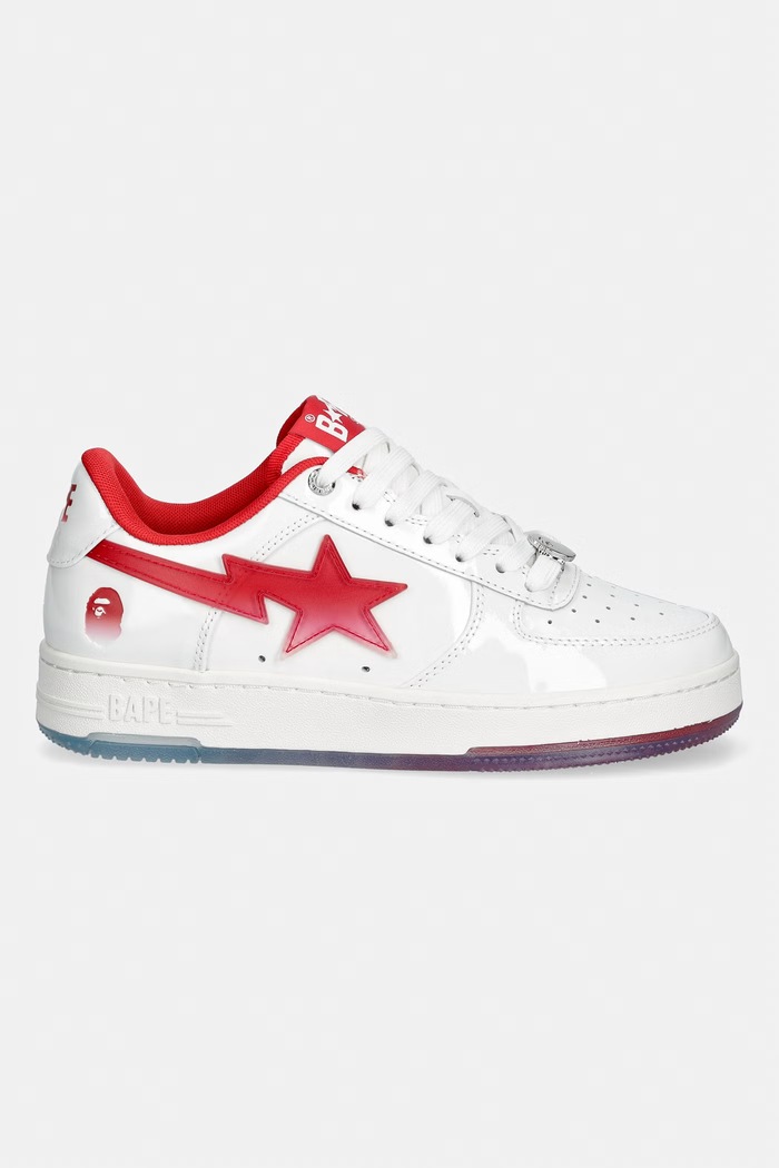 A Bathing Ape STA #4 sneakersy damskie skórzane 0ZXSHW304912Q biały SS26