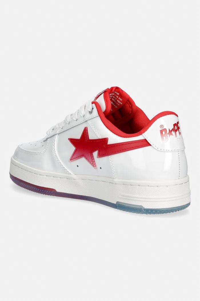 Obuwie A Bathing Ape STA #4 sneakersy damskie skórzane 0ZXSHW304912Q biały